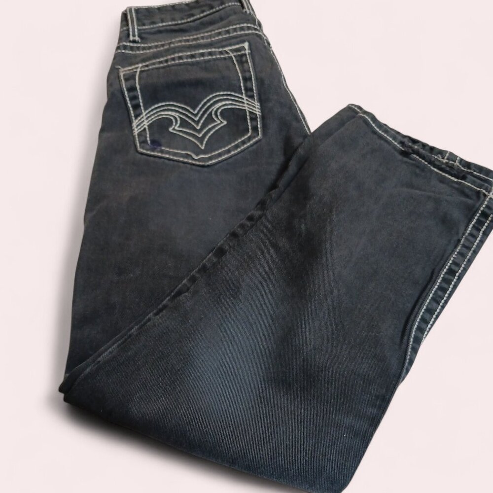 Bluenotes 30x32 Slimstraight Low Rise Jeans 100% Cotton Y2K Dark Wash